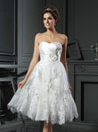 Vestidos de novia de satén cortos, sin mangas, con escote corazón, corte A/princesa y fruncido
