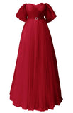Glitter Tulle Prom Dresses Off The Shoulder Sweetheart Puffy Long Evening Gowns for Women 2027