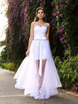 Trumpet/Mermaid Sweetheart Applique Sleeveless Long Tulle Wedding Dresses Bridal Gowns