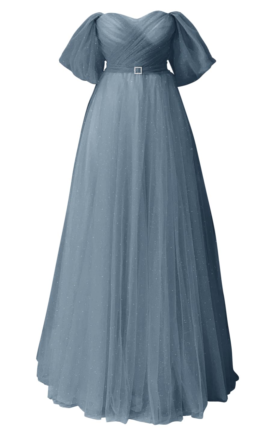 Glitter Tulle Prom Dresses Off The Shoulder Sweetheart Puffy Long Evening Gowns for Women 2027