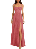 Long Floral Dress for Women Wedding Guest Dress Formal Pleated Prom Dresses 2027