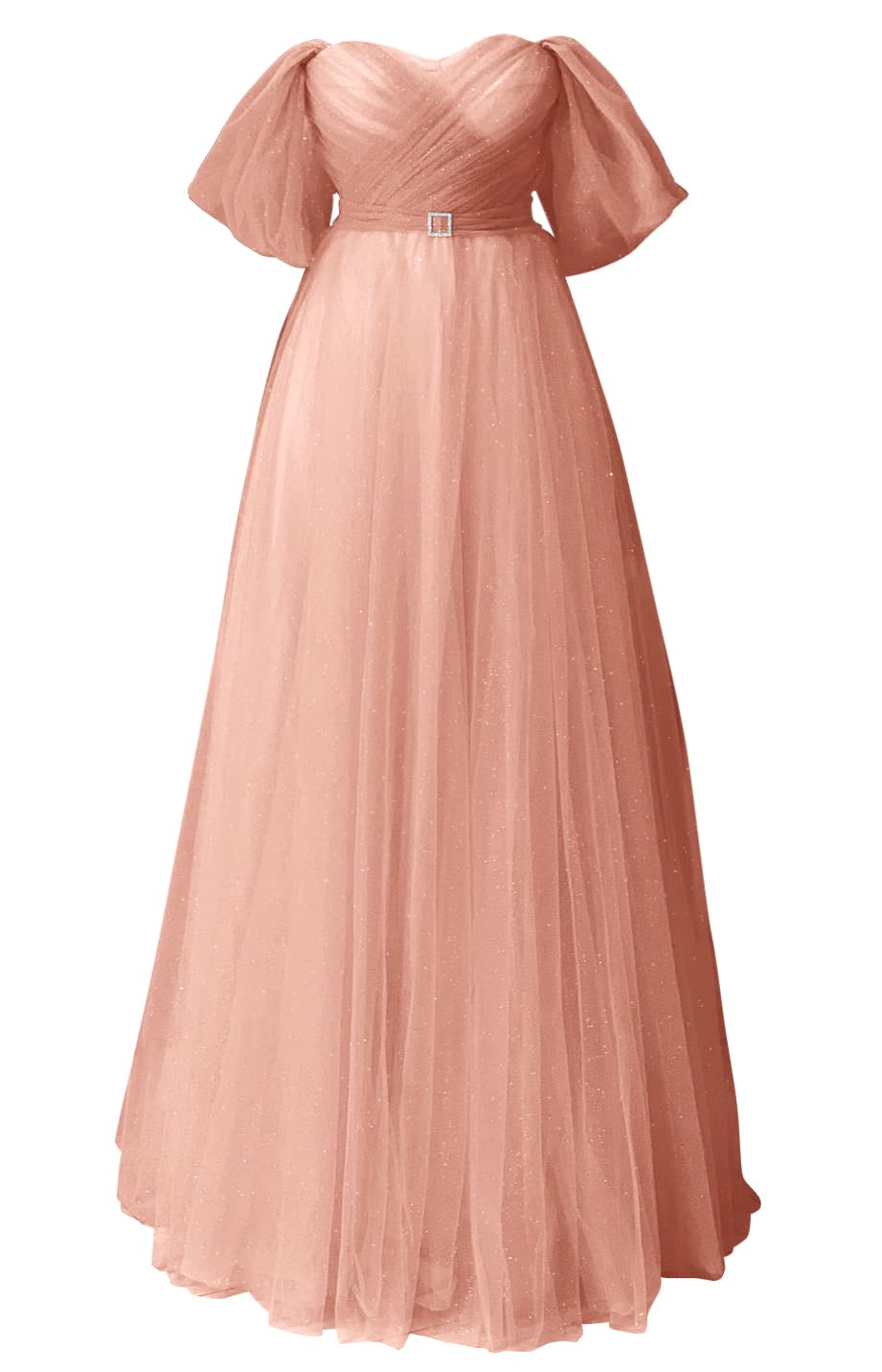 Glitter Tulle Prom Dresses Off The Shoulder Sweetheart Puffy Long Evening Gowns for Women 2027