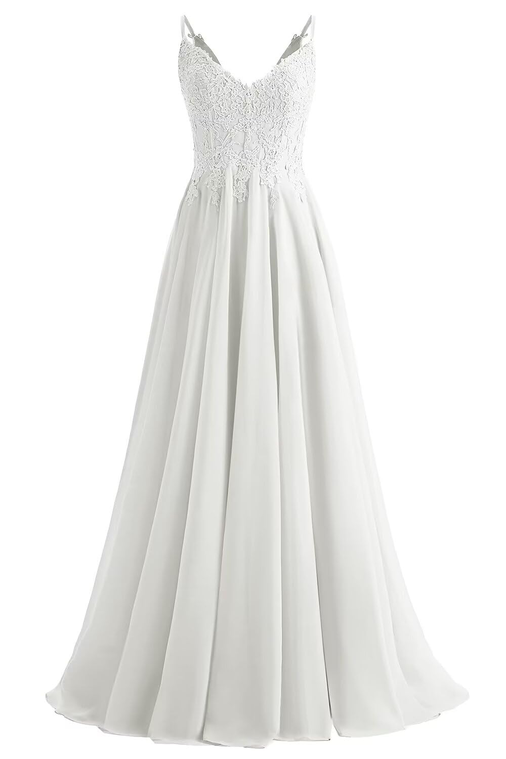 Lace Bridesmaid Dresses for Wedding with Slit Spaghetti Straps Chiffon Aline Formal Evening Party Gowns