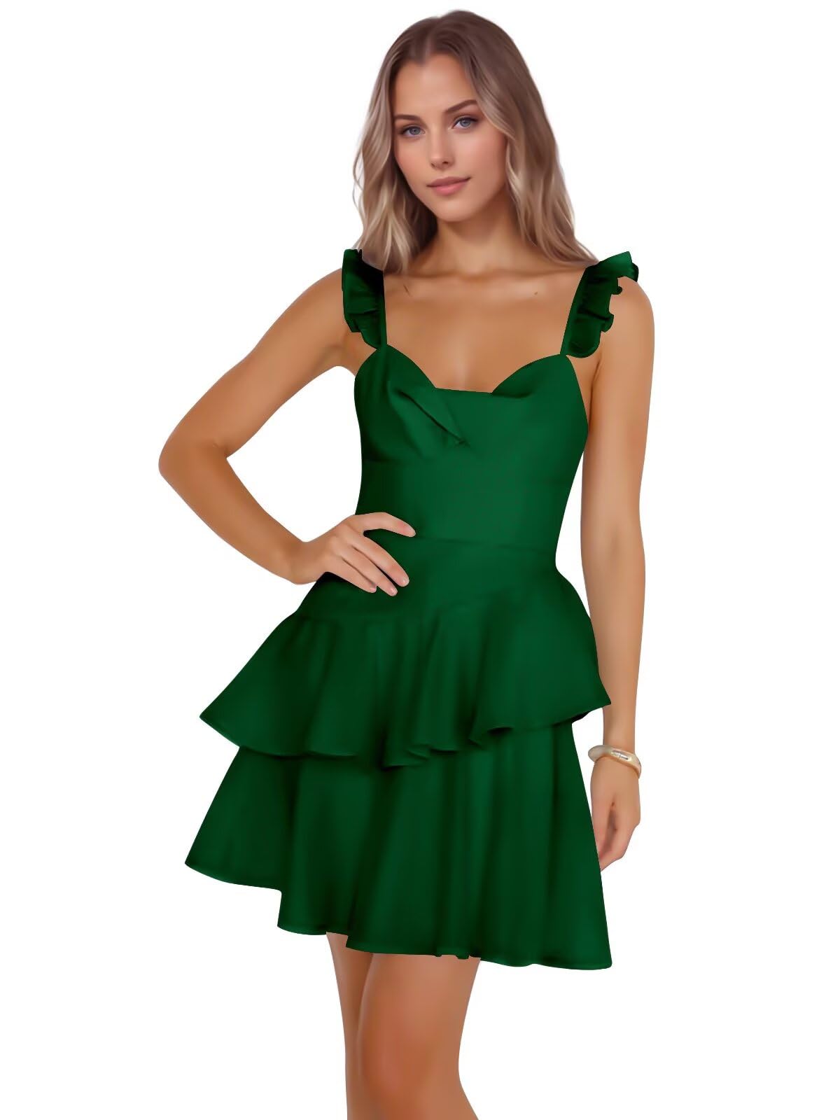 Jacquard Ruffles Homecoming Dresses for Teens Tight Short Prom Gowns Mini Formal Cocktail Party Dress