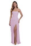 Kingbridal Strapless Chiffon Bridesmaid Dresses for Women Long Mermaid Prom Dress