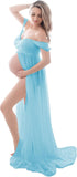 Maternity Lace Dress for Photoshoot Off Shoulder Gown Pregnancy Dresses for Photography Gowns