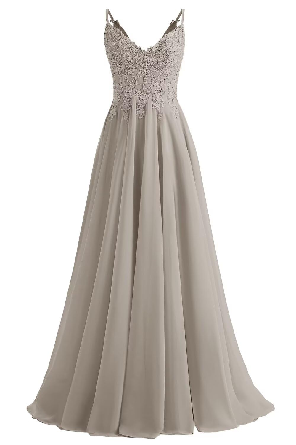 Lace Bridesmaid Dresses for Wedding with Slit Spaghetti Straps Chiffon Aline Formal Evening Party Gowns