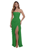 Kingbridal Strapless Chiffon Bridesmaid Dresses for Women Long Mermaid Prom Dress