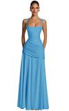 Kingbridal Spaghetti Straps Chiffon Bridesmaid Dresses for Women A-Line Formal Dress