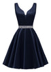Navy Blue-satin