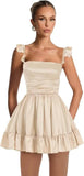 Satin Homecoming Dresses for Teens 2027 A-line Ruched Square Neck Short Prom Formal Cocktail Gowns with Pockets
