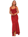 Jacquard Laces Prom Dress for Women Bridesmaid Dresses Bow Strapless Long Formal Wedding Party Gown