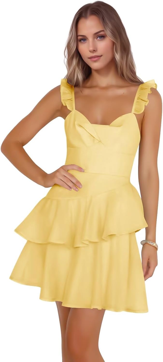 Jacquard Ruffles Homecoming Dresses for Teens Tight Short Prom Gowns Mini Formal Cocktail Party Dress