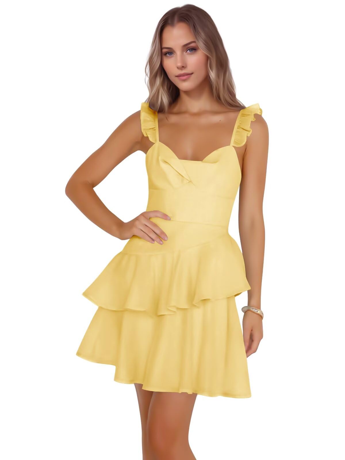 Jacquard Ruffles Homecoming Dresses for Teens Tight Short Prom Gowns Mini Formal Cocktail Party Dress