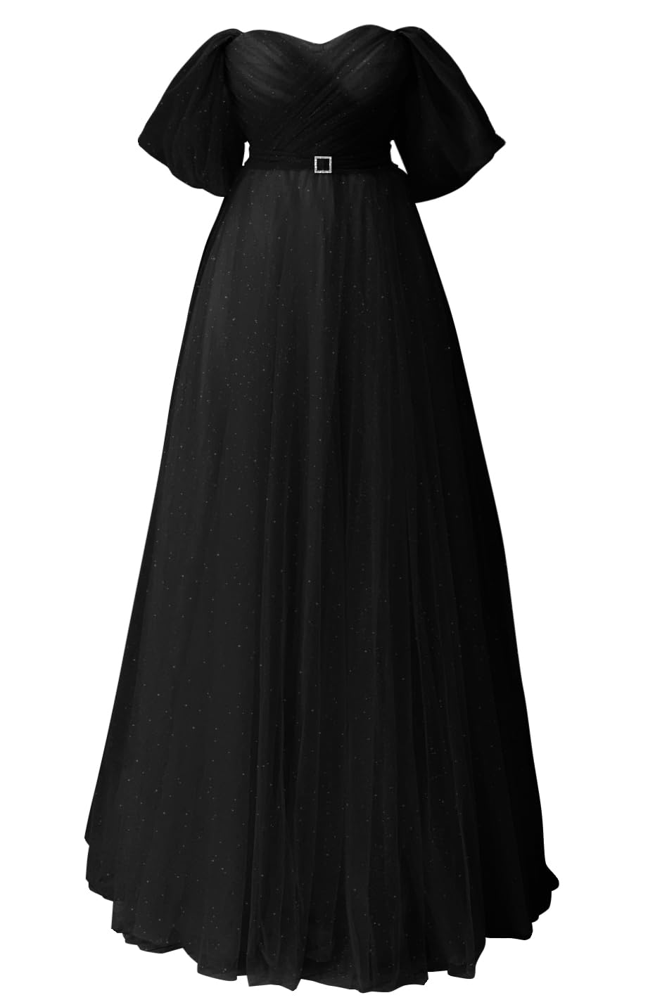 Glitter Tulle Prom Dresses Off The Shoulder Sweetheart Puffy Long Evening Gowns for Women 2027