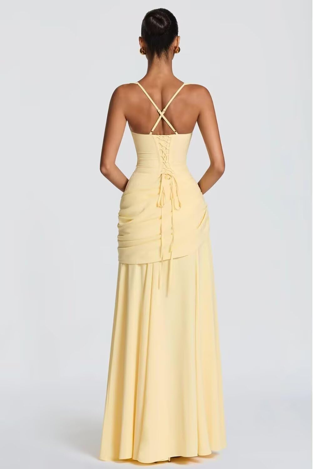Kingbridal Spaghetti Straps Chiffon Bridesmaid Dresses for Women A-Line Formal Dress