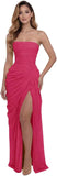 Kingbridal Strapless Chiffon Bridesmaid Dresses for Women Long Mermaid Prom Dress