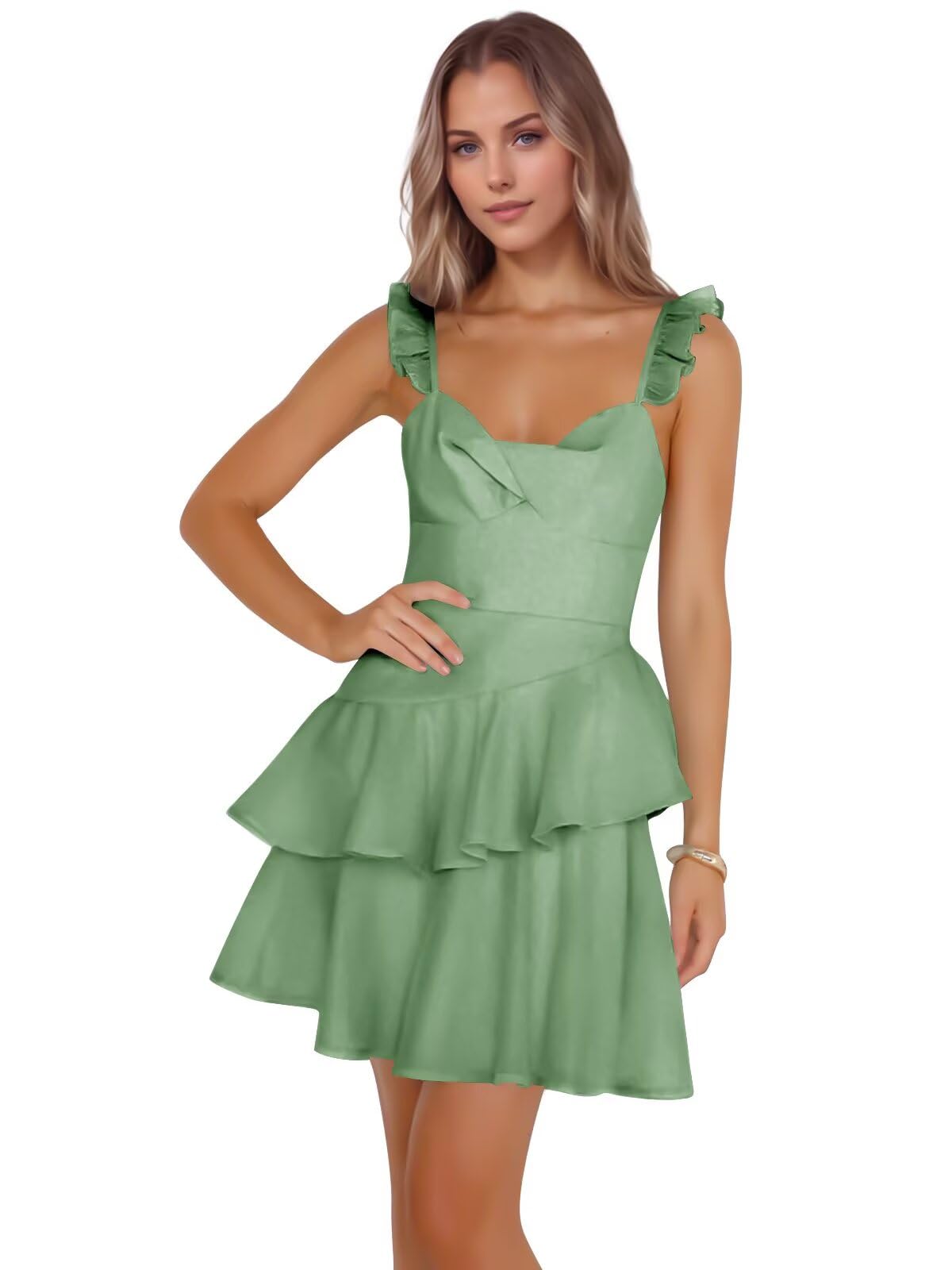 Jacquard Ruffles Homecoming Dresses for Teens Tight Short Prom Gowns Mini Formal Cocktail Party Dress