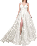 Sparkly Prom Dresses for Teens 2027 3D Butterfly Tulle Spaghetti Straps Long Slit Backless Party Gowns
