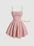 Kingbridal Gowns Spaghetti Straps Chiffon Homecoming Dresses for Teens Short Prom Dress Ruched A-Line Formal Cocktail Party Gowns