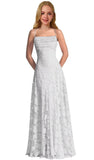 Lace Floral Junior Bridesmaid Dresses Long Spaghetti Strap Prom Dress for Teens Formal Gown Flower Girls Dress