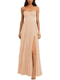 Long Floral Dress for Women Wedding Guest Dress Formal Pleated Prom Dresses 2027