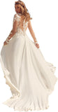 Women's Beach Wedding Dresses for Bride 2025 Long Lace Wedding Bridal Gowns