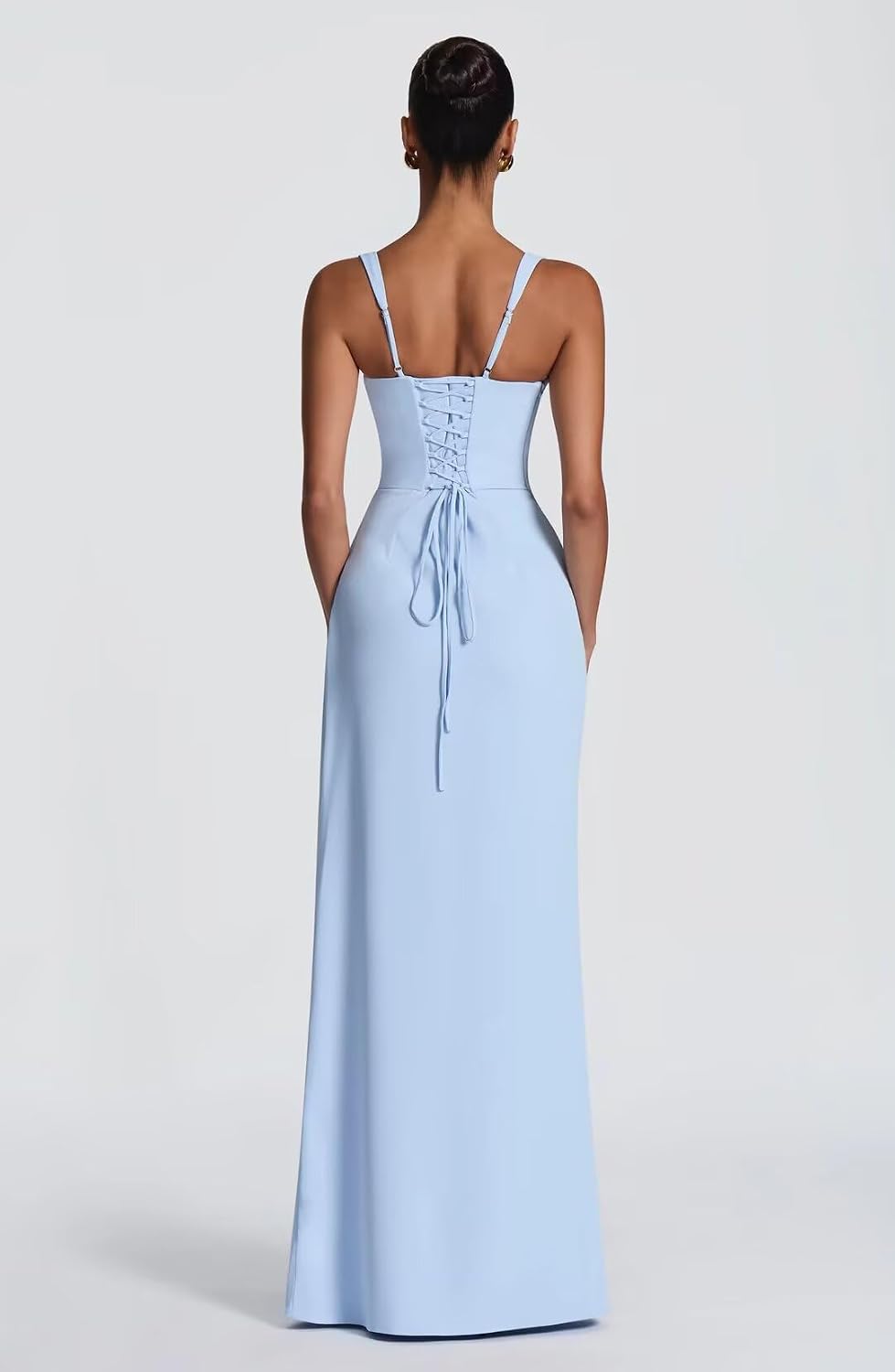 Kingbridal Mermaid Bridesmaid Dresses for Women Square Neck Formal Dress with Slit