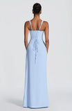 Kingbridal Mermaid Bridesmaid Dresses for Women Square Neck Formal Dress with Slit