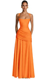 Kingbridal Spaghetti Straps Chiffon Bridesmaid Dresses for Women A-Line Formal Dress