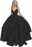 Women's Sparkly Tulle Prom Dress 2023 Long Ball Gown Spaghetti Straps Quinceanera Dress