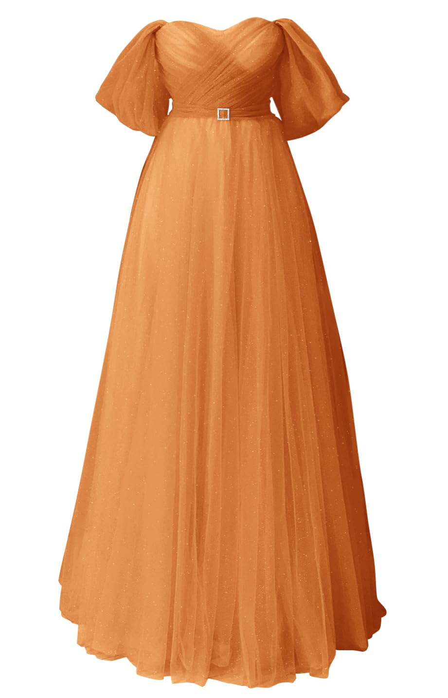 Glitter Tulle Prom Dresses Off The Shoulder Sweetheart Puffy Long Evening Gowns for Women 2027
