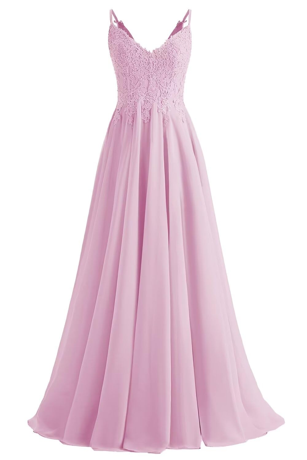 Lace Bridesmaid Dresses for Wedding with Slit Spaghetti Straps Chiffon Aline Formal Evening Party Gowns