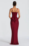 Mermaid Satin Prom Dresses for Women 2026 Spaghetti Strap Formal Dress Ruched Corset Evening Party Gowns