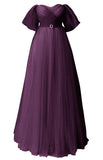 Glitter Tulle Prom Dresses Off The Shoulder Sweetheart Puffy Long Evening Gowns for Women 2027