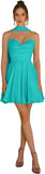 Strapless Homecoming Dresses for Teens 2026 Chiffon Short Prom Dress with Scarf A-line Pleated Cocktail Party Gown