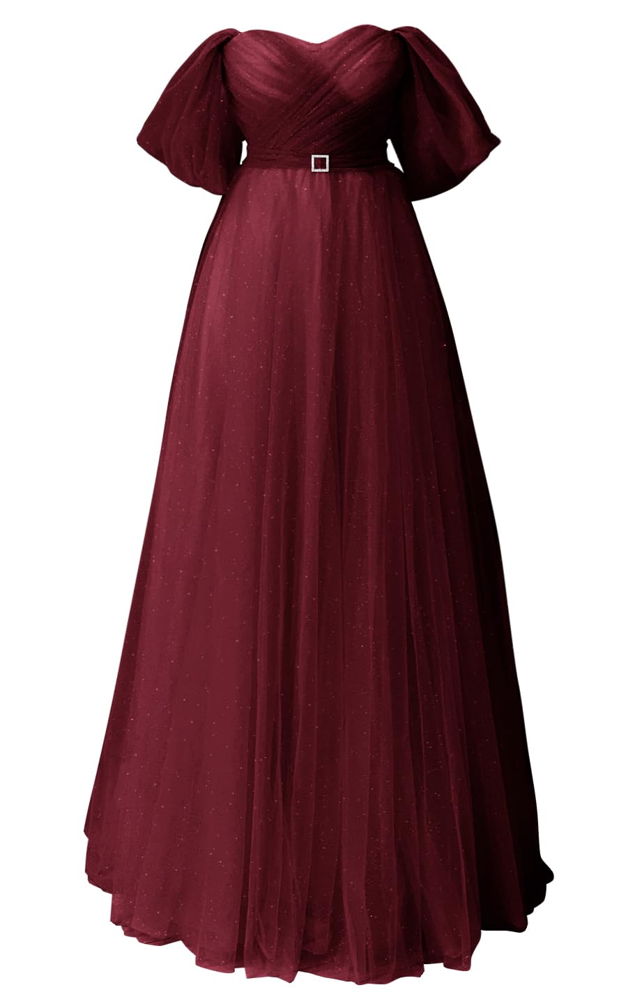 Glitter Tulle Prom Dresses Off The Shoulder Sweetheart Puffy Long Evening Gowns for Women 2027