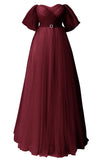 Glitter Tulle Prom Dresses Off The Shoulder Sweetheart Puffy Long Evening Gowns for Women 2027