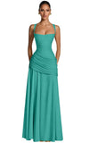 Kingbridal Spaghetti Straps Chiffon Bridesmaid Dresses for Women A-Line Formal Dress