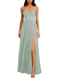 Long Floral Dress for Women Wedding Guest Dress Formal Pleated Prom Dresses 2027