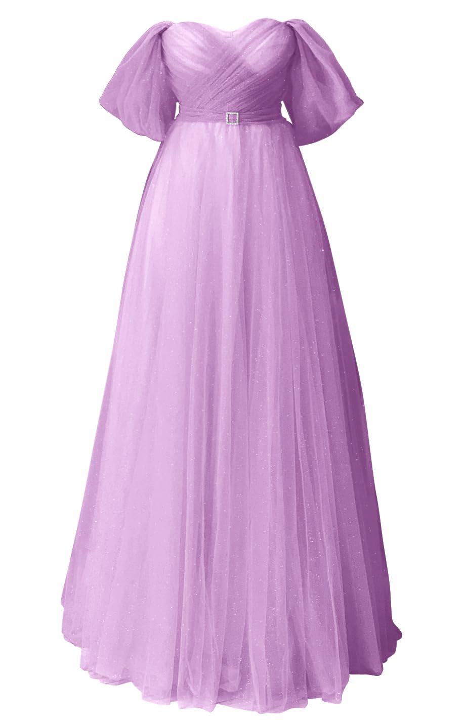 Glitter Tulle Prom Dresses Off The Shoulder Sweetheart Puffy Long Evening Gowns for Women 2027