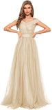 Schulterfreies Ballkleid, langes Ballkleid für Damen, A-Linie, Herzausschnitt, mehrlagiges Tüllkleid für Hochzeit, Abendparty 