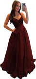 Lace Tulle Prom Dresses with Bow Appliques Corset A Line Long Formal Dress