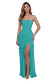 Kingbridal Strapless Chiffon Bridesmaid Dresses for Women Long Mermaid Prom Dress
