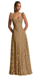 Ruched Jacquard Prom Dresses for Women Teens Ruffle Strap Floral Maxi Formal Dress Evening Gown