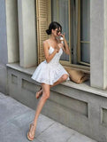 Kingbridal Spaghetti Straps Sequin Homecoming Dresses for Teens 2026 Short Prom Cocktail Dress