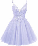 Spaghetti Straps Sequin Lace Appliques Short Homecoming Dresses for Teens Glitter Tulle Prom Party Dresses