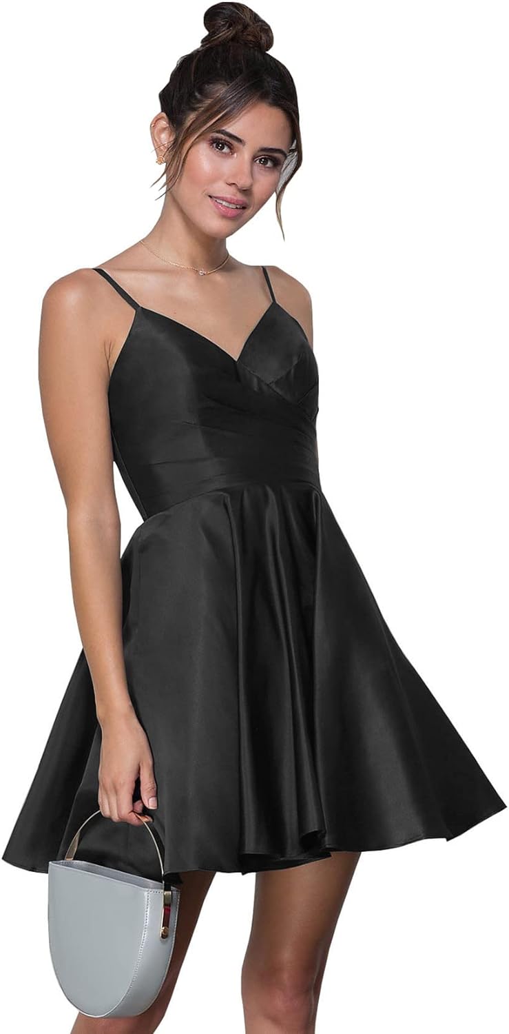 black homecoming dress with pockets Black Homecoming Dresses: Elegant Sheath Lace Mini... From Chic_cheap, $95.28