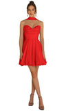 Strapless Homecoming Dresses for Teens 2026 Chiffon Short Prom Dress with Scarf A-line Pleated Cocktail Party Gown
