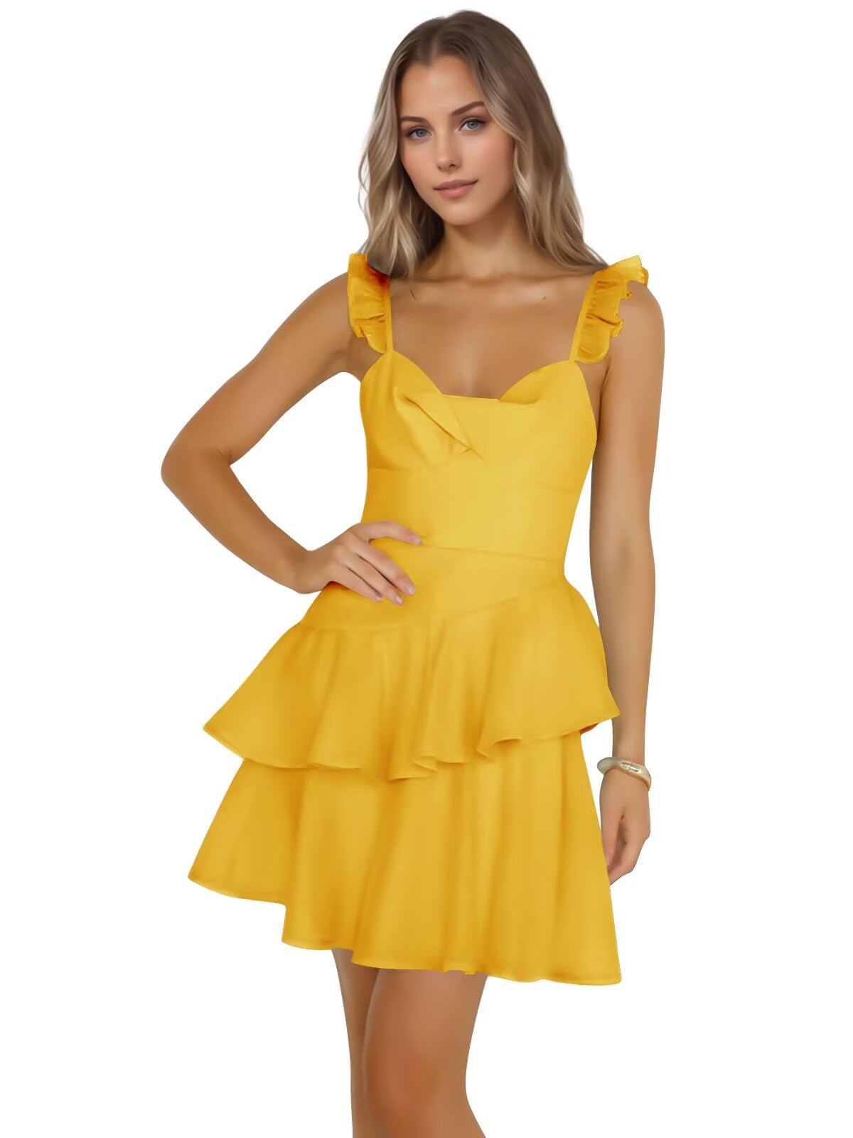 Jacquard Ruffles Homecoming Dresses for Teens Tight Short Prom Gowns Mini Formal HOCO Cocktail Party Dress